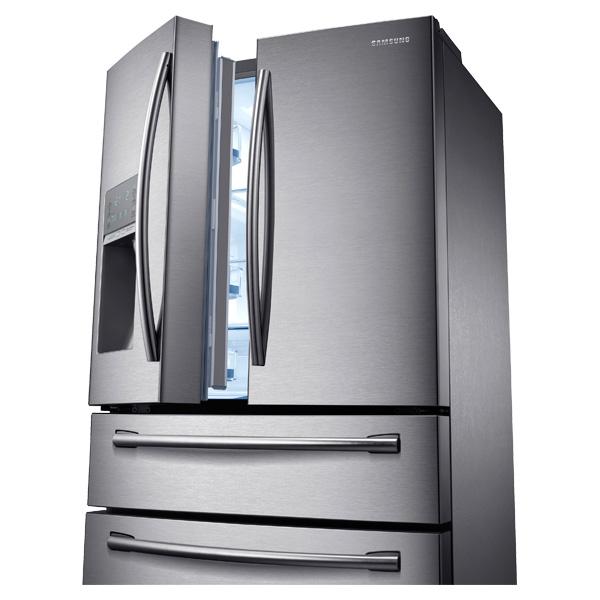 36" Wide, 23 cu. ft. Counter-Depth French Door Refrigerator with Sparkling Water Dispenser (Stainless Steel)