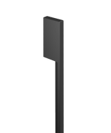 Minimal Rectangular Black Handle for Integrated Refrigerator Freezer, 24"