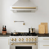 ZLINE Autograph Edition Gemini Pot Filler in Brushed Nickel and Champagne Bronze (GEM-FPF-ZBNCB)