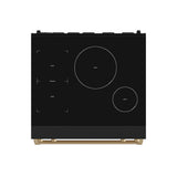 30 Inch Professional Induction Range With Tilt Panel Touch Control In Black and Bronze  Gordon Ramsay Series