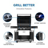 Rogue 525 Gas Grill , Propane, Black