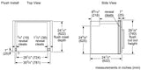 500 Series Single Wall Oven 30" Right SideOpening Door, Stainless Steel
