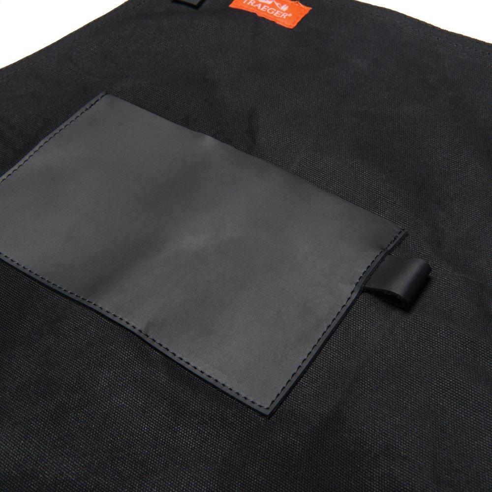 Grilling Apron - Black Canvas & Leather L