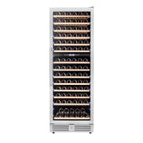 Avanti Refresh Dual-Zone Wine Cooler, 148 Bottle Capacity, Wood Accent Shelves, in Stainless Steel (WCF148DE3S-1)