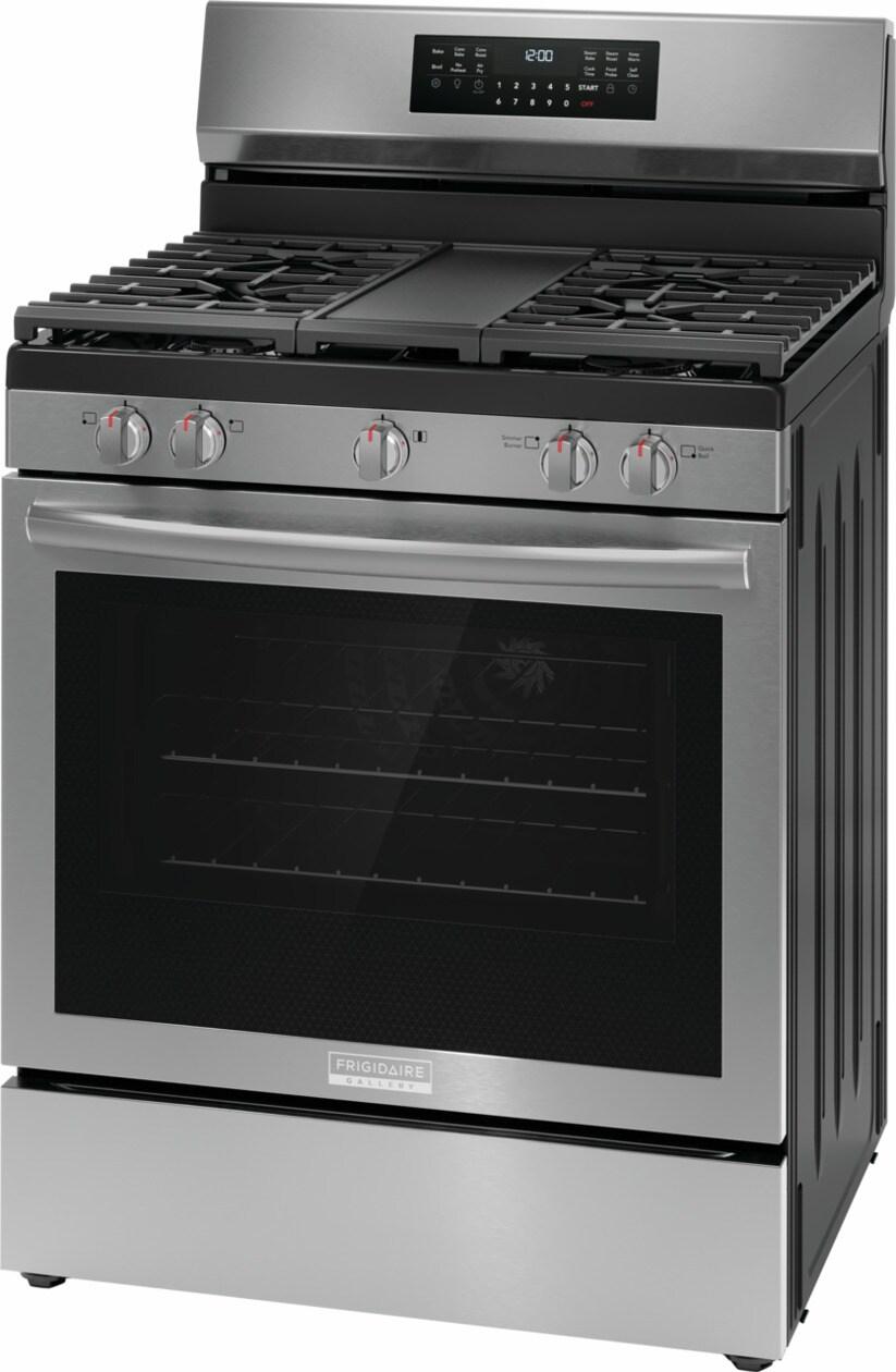 30" Rear Control Gas Range with Total Convection