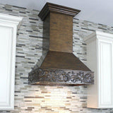 ZLINE 30 in. Wooden Wall Mount Range Hood in Normandy - Includes Remote Motor