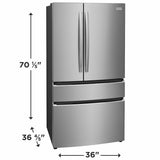 27 Cu. Ft. Standard-Depth 4-Door French Door Refrigerator