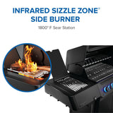 Phantom Prestige 500 Connected RSIB with Infrared Side and Rear Burner , Propane, Matte/Matt Black