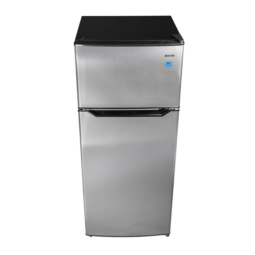 Danby 4.5 cu. ft. 2 Door Compact Fridge in Stainless Steel Look