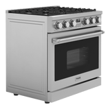 Thor Kitchen 36-inch Contemporary Professional Liquid Propane Range - Arg36lp