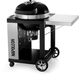 22" PRO CART Charcoal Kettle Grill with Cover , Black , Charcoal