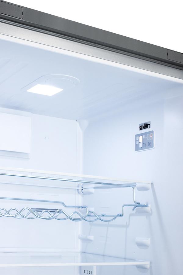 Frost-free Bottom Freezer Refrigerator In Stainless Steel With Factory Installed 8 Lb. Icemaker and Digital Controls