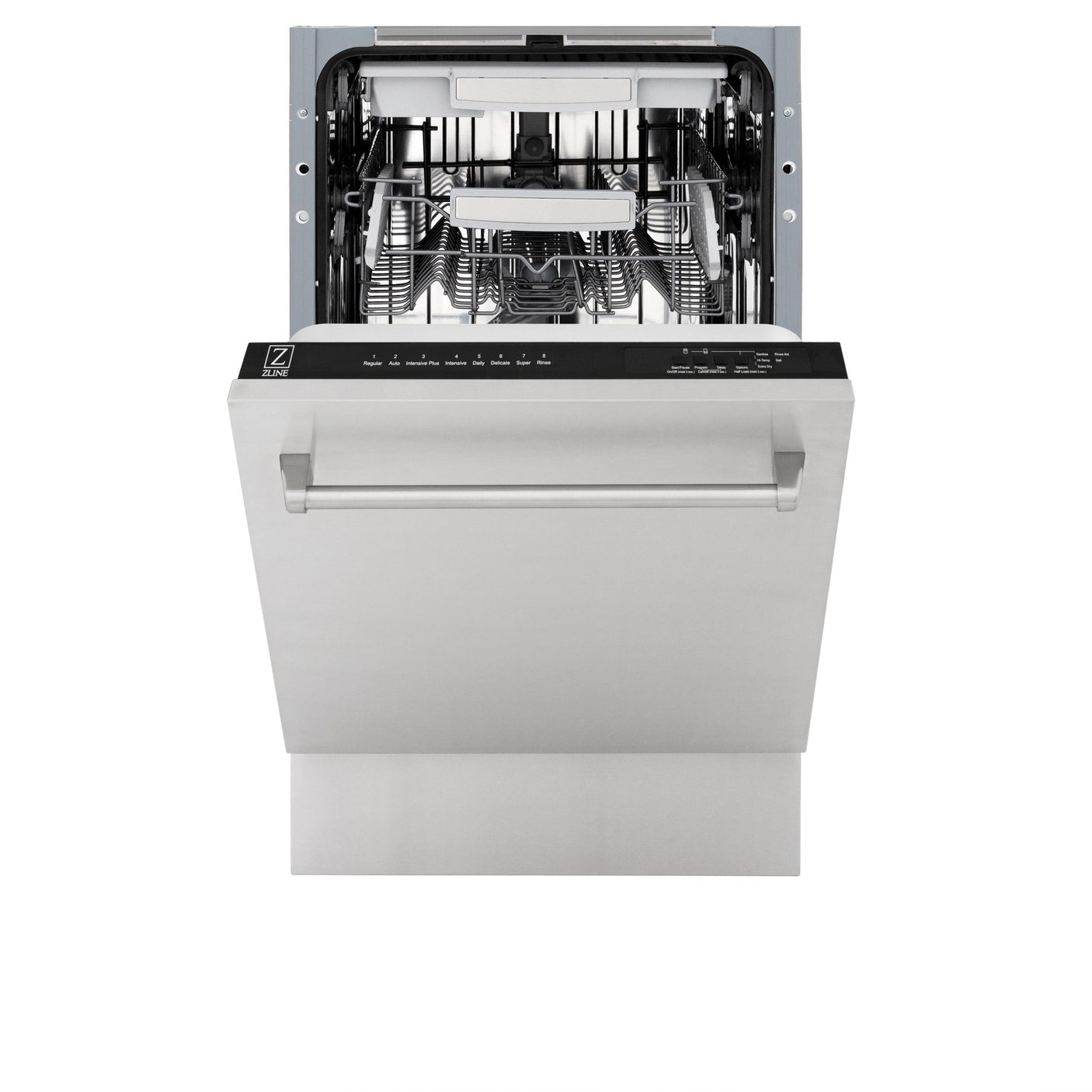 ZLINE 18" Tallac Series 3rd Rack Top Control Dishwasher with Traditional Handle, 51dBa [Color: 304 Stainless]
