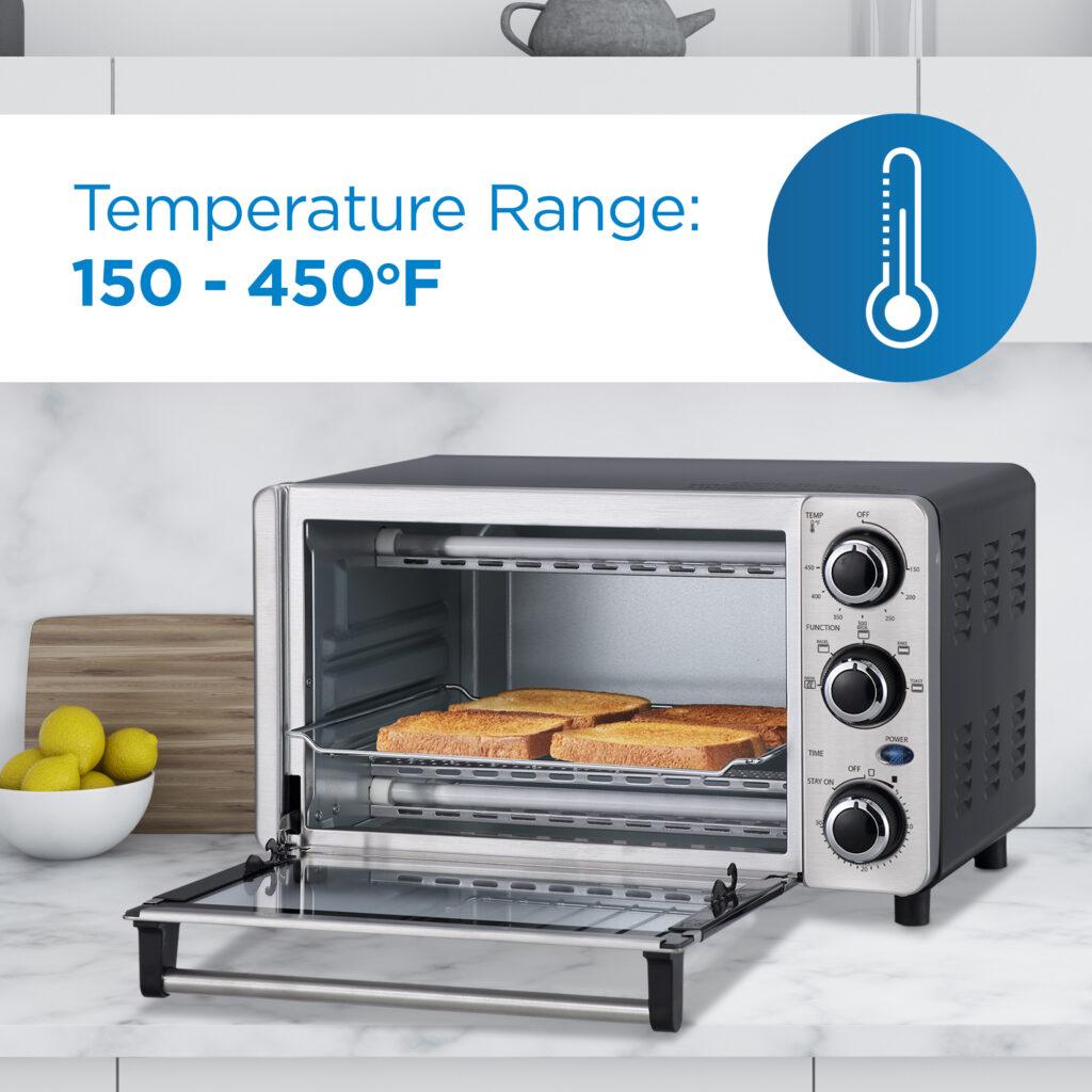 Danby 0.4 cu. ft./12L 4 Slice Countertop Toaster Oven in Stainless Steel