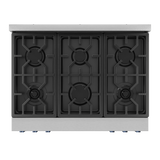 36 Inch Professional Lp Range With Tilt Panel Touch Control In Stainless Steel/navy Blue Gordon Ramsay Series