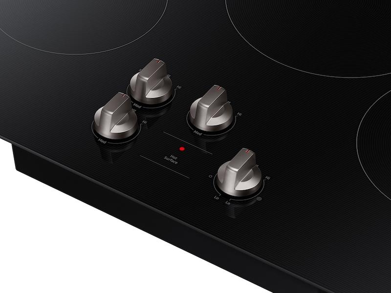 30" Electric ENERGY STAR® Certified Cooktop with 4 Elements in Black