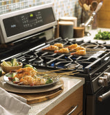 GE Profile™ 30" Free-Standing Gas Double Oven Convection Range