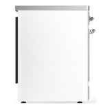 ILVE UMIB30QNR3WHC Majestic III 30 inch Induction Range with 4 Elements, 4 cu. ft. Oven Capacity (Solid Door, White, Chrome)