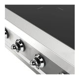 ILVE UHCPI486NSSC Nostalgie II 48 inch Built-In Induction Rangetop with 6 Elements, Stainless Steel (Chrome)