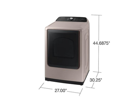 7.4 cu. ft. Smart Electric Dryer with Steam Sanitize+ in Champagne