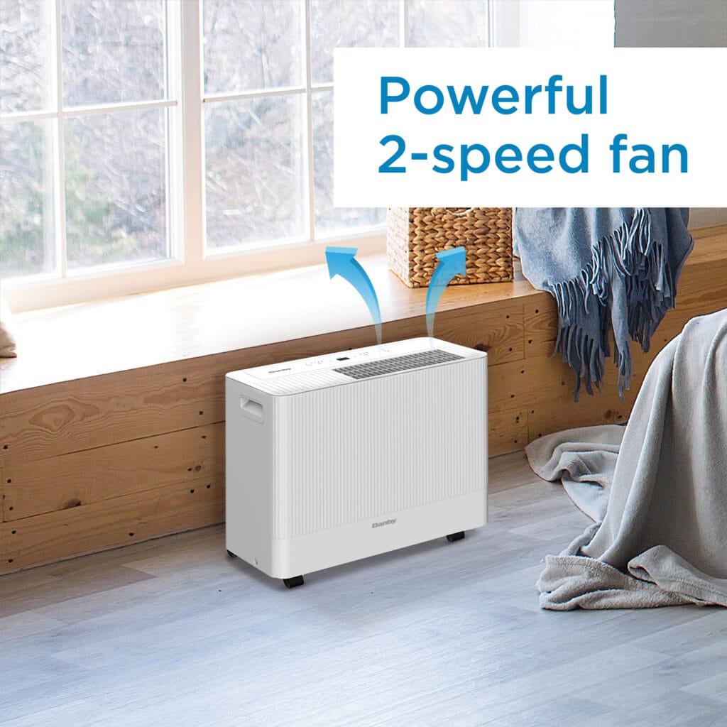 Danby 50 Pint Dehumidifier with Wi-Fi in White ()