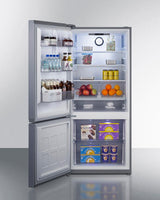 30" Wide Bottom-mount Refrigerator-freezer, Counter Depth