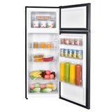 Danby 7.4 cu. ft. Apartment Size Top Mount Fridge in Stainless Steel Look