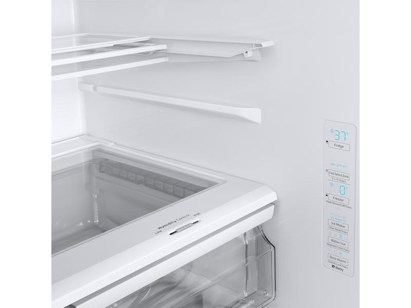 28 cu. ft. Smart 3-Door French Door Refrigerator with AutoFill Water Pitcher in White