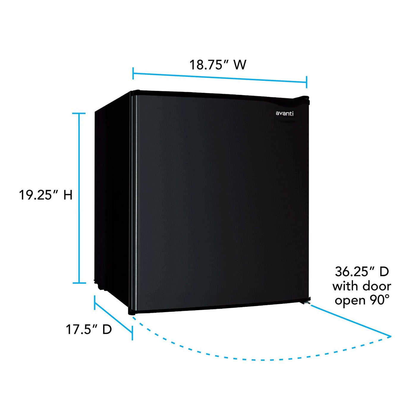 Avanti 1.6 cu. ft. Compact Refrigerator - Black