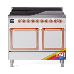 ILVE UNDI406QNMPRAP Nostalgie II Noblesse 40 inch Induction Range (Solid Door, RAL, Copper)