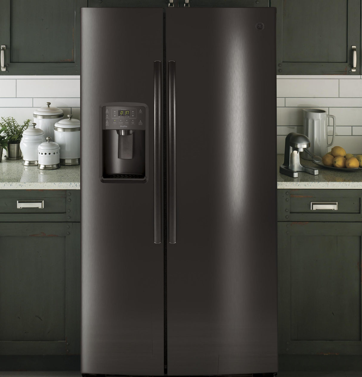 GE Profile™ Series ENERGY STAR® 25.3 Cu. Ft. Side-by-Side Refrigerator