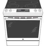 GE® 30" Slide-In Electric Range