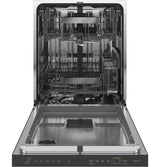 Café™ Smart Stainless Steel Interior Dishwasher with Sanitize and Ultra Wash & Dual Convection Ultra Dry in Platinum Glass