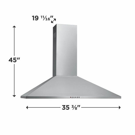 36" Stainless Canopy Wall-Mount Hood