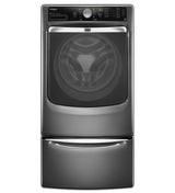 15.5" Laundry Pedestal with Chrome Handle and Storage Drawer