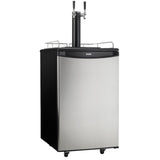 Danby 5.4 cu. ft. Dual-Tap Keg Cooler in Stainless Steel Look