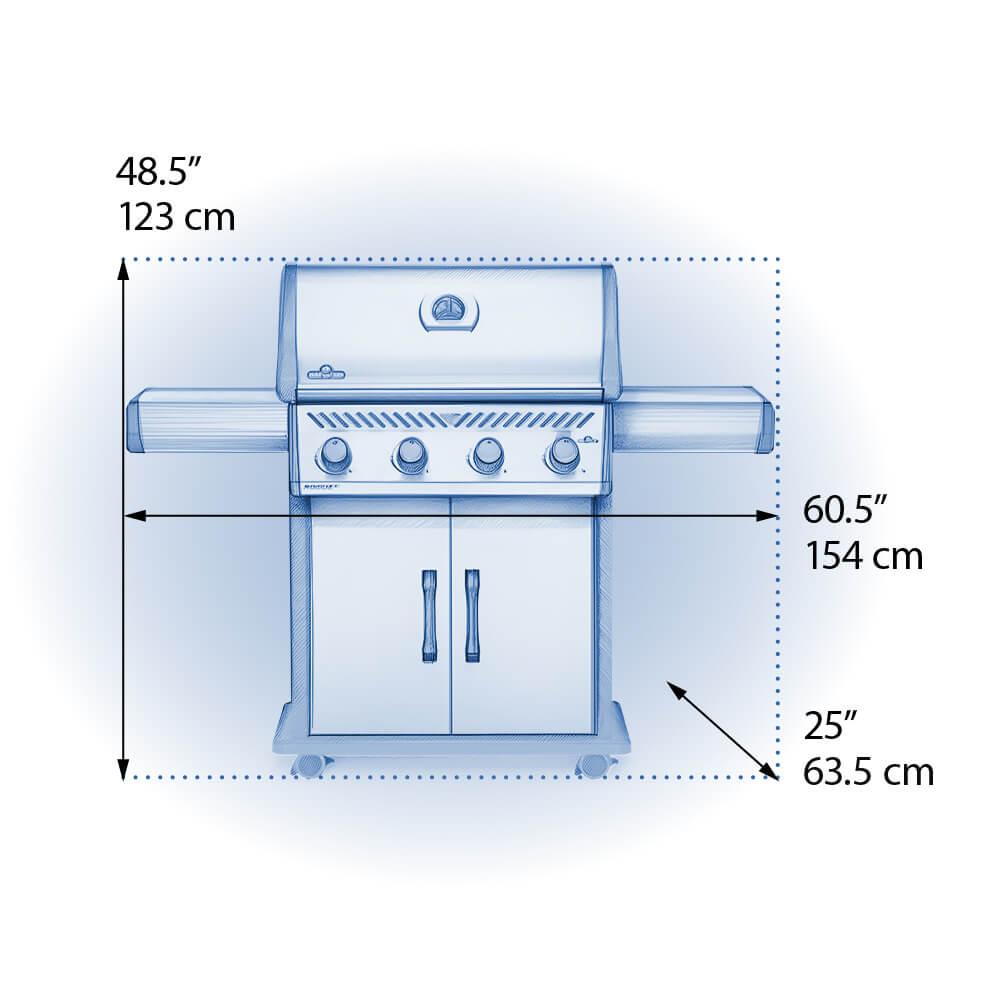Rogue XT 525 with Smoker Box , Natural Gas, Stainless Steel