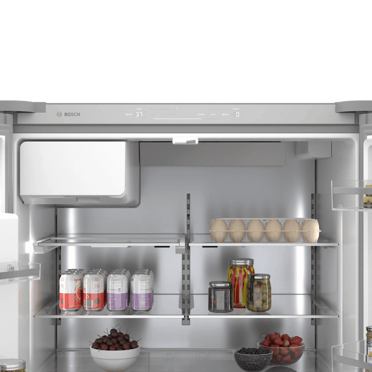 500 Series French Door Bottom Mount Refrigerator 36" Stainless steel (with anti-fingerprint), Total No Frost