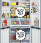 Haier ENERGY STAR® 16.4 Cu. Ft. Quad Door Refrigerator