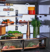 Café™ ENERGY STAR® 28.3 Cu. Ft. Smart Quad-Door Refrigerator in Platinum Glass with Dual-Dispense AutoFill Pitcher