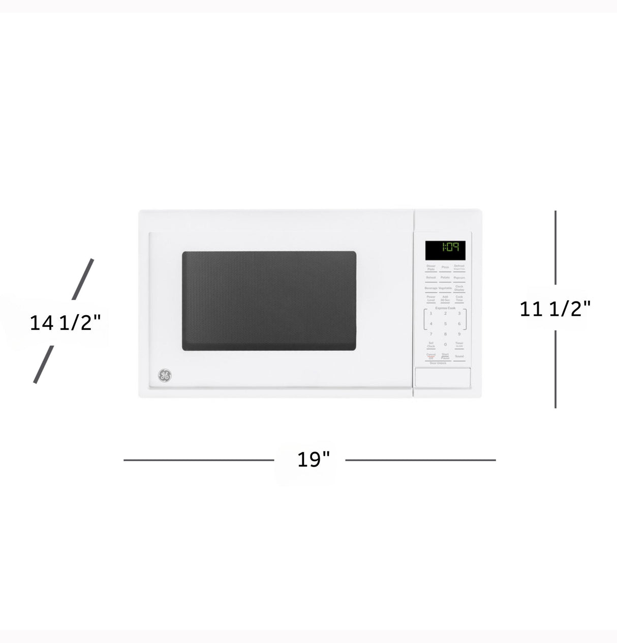 GE® 0.9 Cu. Ft. Capacity Countertop Microwave Oven