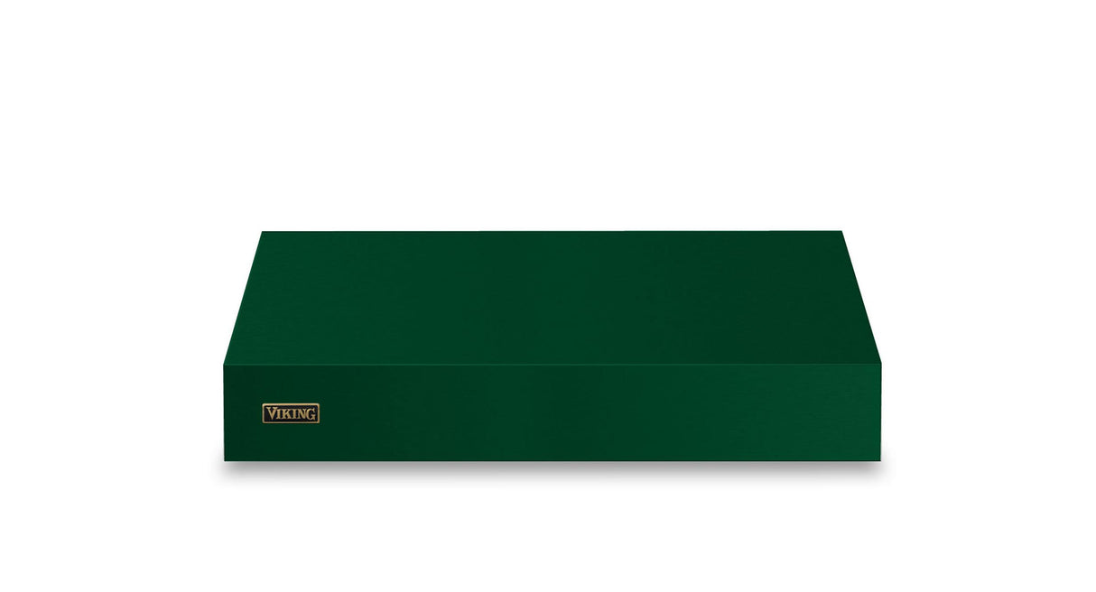 36"W. 12"H. Wall Hood + Ventilator (Finish: Ivy, Trim: Brushed Brass)