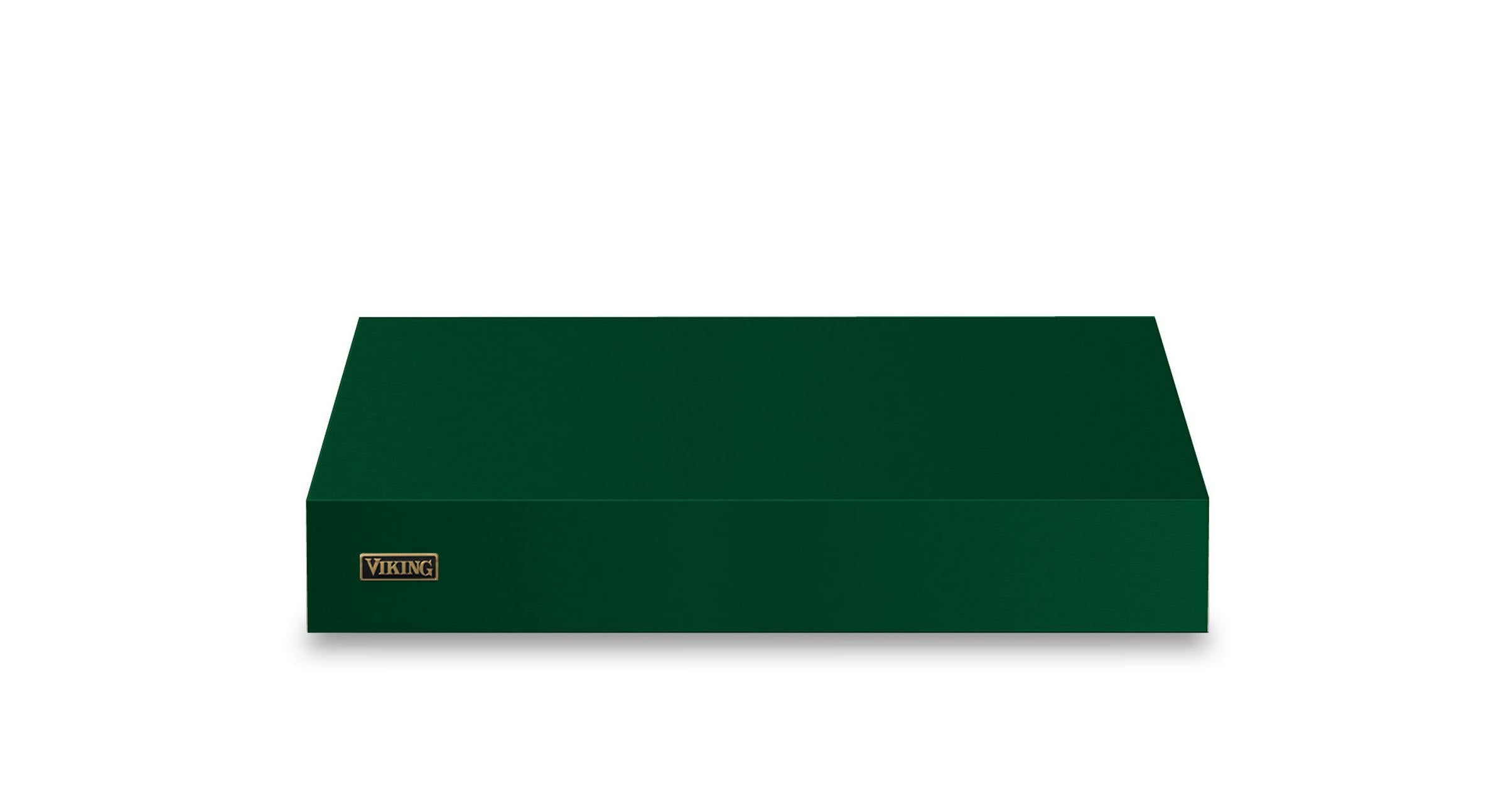 36"W. 12"H. Wall Hood + Ventilator (Finish: Ivy, Trim: Brushed Brass)