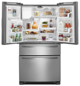 36-inch Wide French Door Refrigerator with External Refrigerated Drawer - 25 cu. ft.