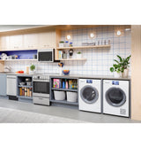 Haier ENERGY STAR® 4.1 cu.ft. Capacity Smart 24" Ventless Condenser Frontload Electric Dryer with Stainless Steel Basket