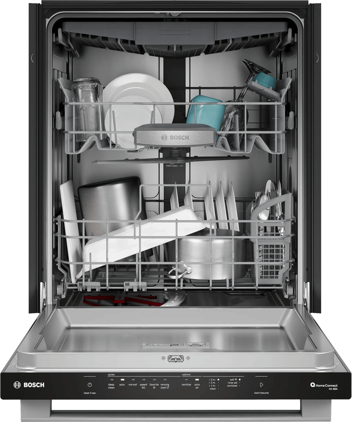 500 Series, built-under dishwasher, 24'', Brushed steel anti-fingerprint