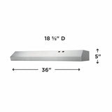 36" Overhead Range Hood