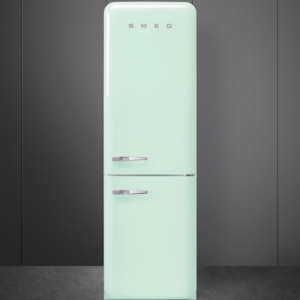 Approx 24" 50'S Style refrigerator with automatic freezer, Pastel green, Right hand hinge