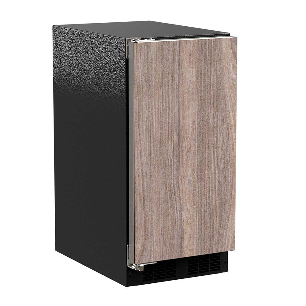 15-In Low Profile Built-In Clear Ice Machine With Arctic White Illuminice with Door Style - Panel Ready, Door Swing - Left, Pump - Yes