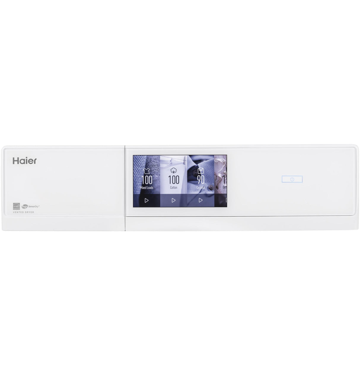 Haier ENERGY STAR® 4.3 cu.ft. Capacity Smart 24" Frontload Electric Dryer with Stainless Steel Basket